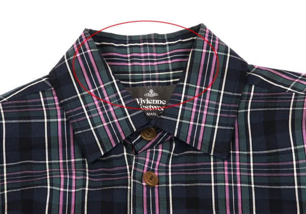 Vivienne Westwood MAN Checked Long Shirt Jacket K-163222_003