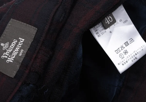 Vivienne Westwood MAN Wool Check Pants K-163223_014