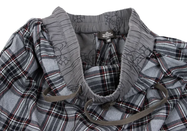 Vivienne Westwood MAN Check Draped Dropped Crotch Pants K-163224_006