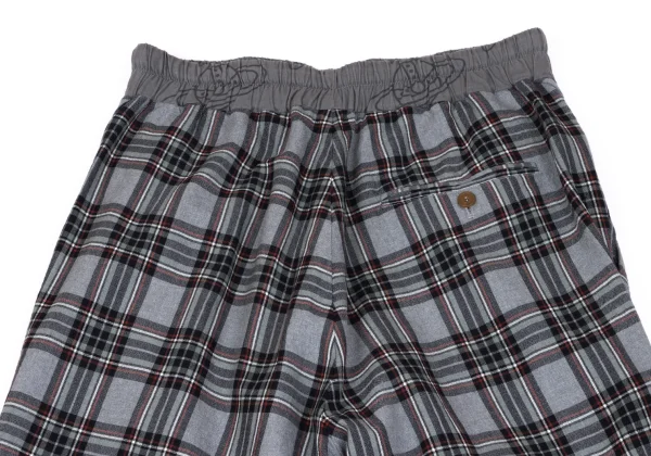 Vivienne Westwood MAN Check Draped Dropped Crotch Pants K-163224_010