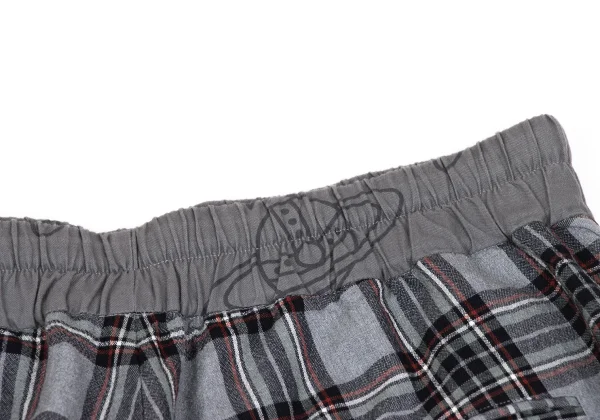 Vivienne Westwood MAN Check Draped Dropped Crotch Pants K-163224_012