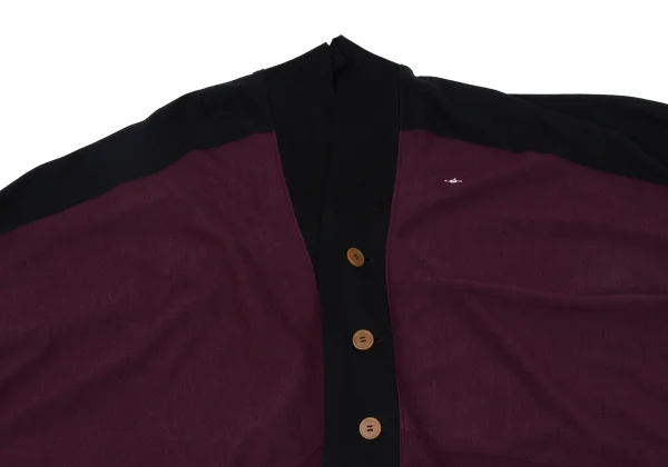 Vivienne Westwood MAN Wool Bicolor Drape Blanket Cardigan K-163225_003