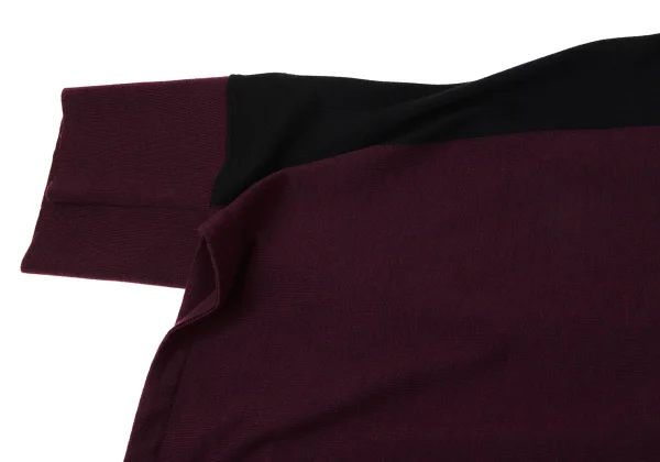 Vivienne Westwood MAN Wool Bicolor Drape Blanket Cardigan K-163225_006