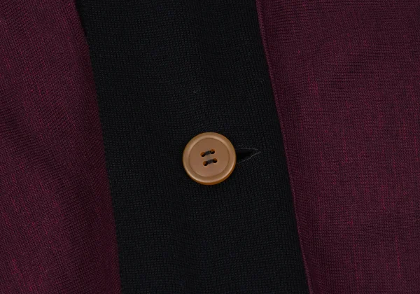 Vivienne Westwood MAN Wool Bicolor Drape Blanket Cardigan K-163225_008