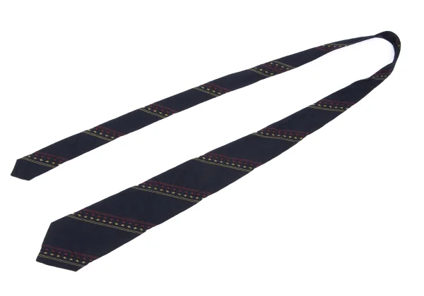 COMME des GARCONS HOMME Silk Wool Bias Stripe Tie K-163230_002