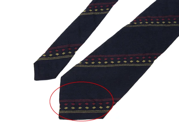 COMME des GARCONS HOMME Silk Wool Bias Stripe Tie K-163230_003