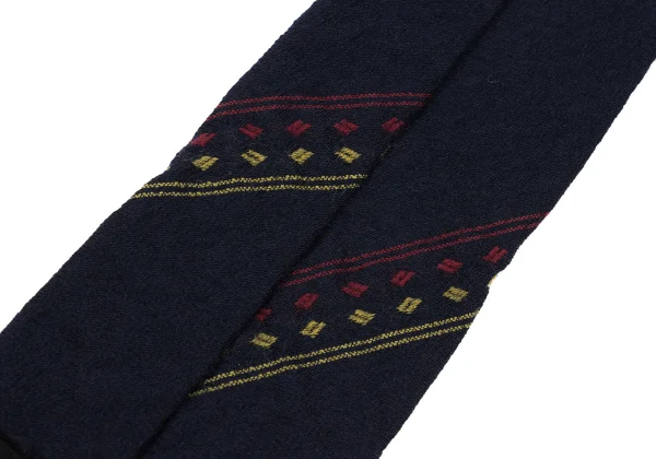 COMME des GARCONS HOMME Silk Wool Bias Stripe Tie K-163230_006