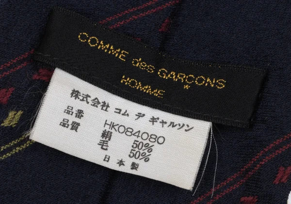 COMME des GARCONS HOMME Silk Wool Bias Stripe Tie K-163230_007