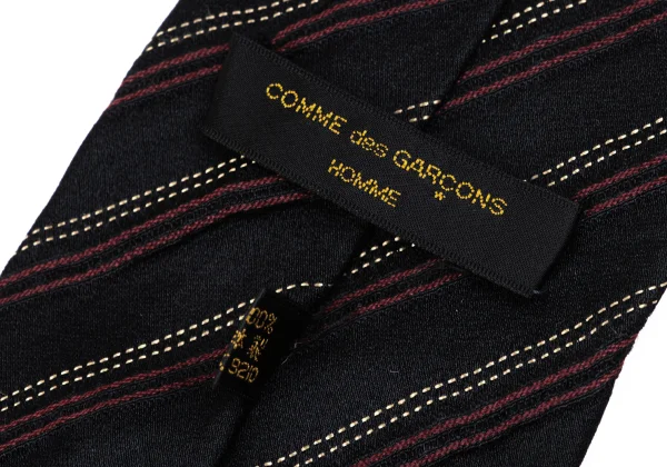 COMME des GARCONS HOMME Silk Wool Bias Stripe Tie K-163232_008