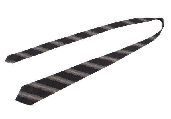 Y's for men Silk jagged Bias Stripe Tie K-163233_002