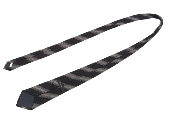 Y's for men Silk jagged Bias Stripe Tie K-163233_006