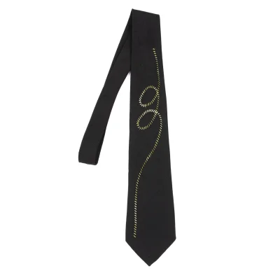Y's for men Silk Stitched Drawing Design Tie