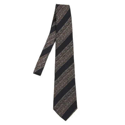 Y's for men Silk Stitched Bias Stripe Tie