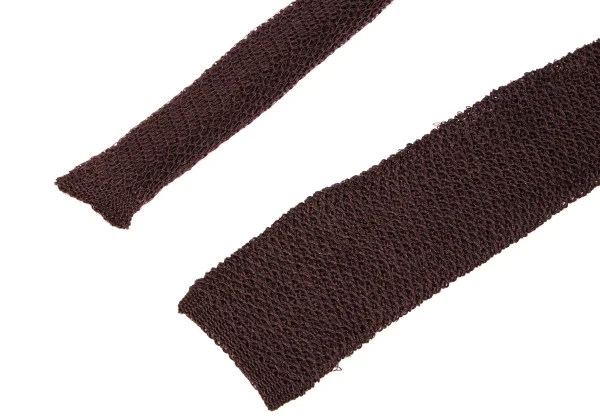 Yohji Yamamoto POUR HOMME Mesh Knit Square Tie K-163237_003