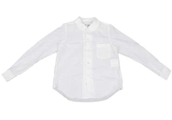 COMME des GARCONS Wrinkled Poly Round Collar Blouse K-163239_002