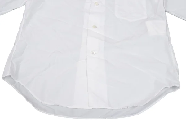 COMME des GARCONS Wrinkled Poly Round Collar Blouse K-163239_010