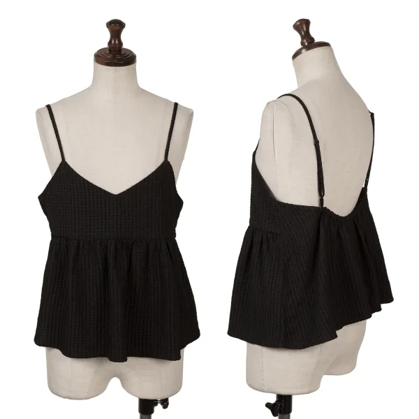 B:MING by BEAMS Rayon Poly Design Woven Camisole Black S K-163245_001