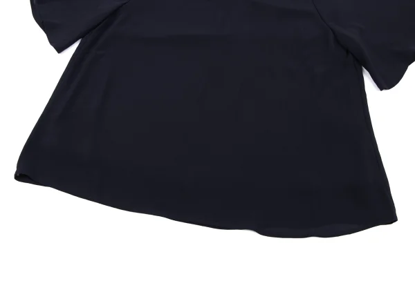 BEAMS HEART Poly Shirring Neck Blouse K-163247_005