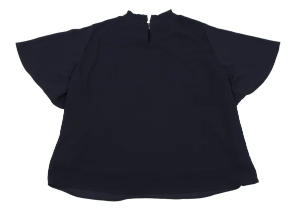 BEAMS HEART Poly Shirring Neck Blouse K-163247_007