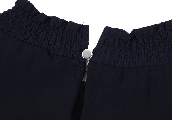 BEAMS HEART Poly Shirring Neck Blouse K-163247_008