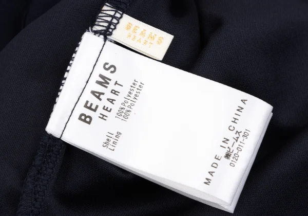 BEAMS HEART Poly Shirring Neck Blouse K-163247_011