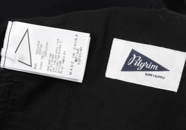 Pilgrim Surf+Supply Cotton Linen Cord Closure Wrap Vest K-163248_016