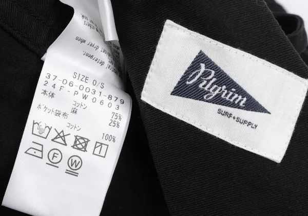 Pilgrim Surf+Supply Cotton Linen Cord Closure Wrap Vest K-163248_017