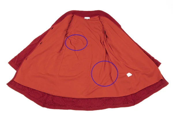 Christian Dior Wool Blend Shawl Collar Cable Knit Long Cardigan K-163251_009