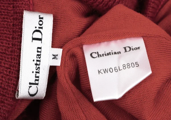Christian Dior Wool Blend Shawl Collar Cable Knit Long Cardigan K-163251_015