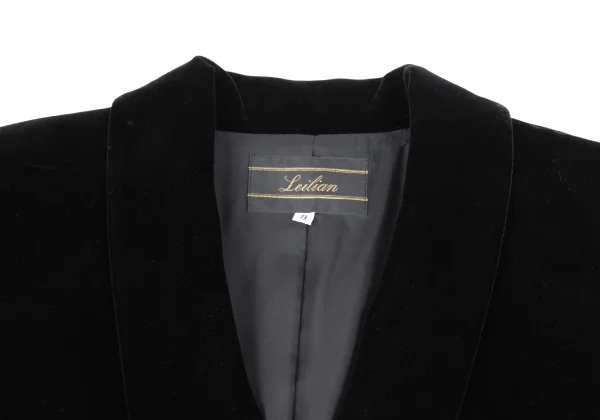 Leilian Rayon Shawl Collar Velour Jacket K-163252_005