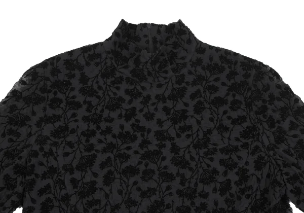 Leilian Poly Floral Flocked Print Blouse K-163253_003