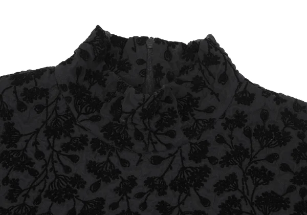 Leilian Poly Floral Flocked Print Blouse K-163253_004