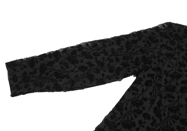 Leilian Poly Floral Flocked Print Blouse K-163253_005