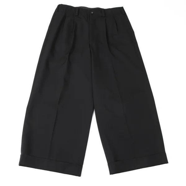 LQ Y's for men Wool Gaba Two Tuck Pants Black L K-163256_001