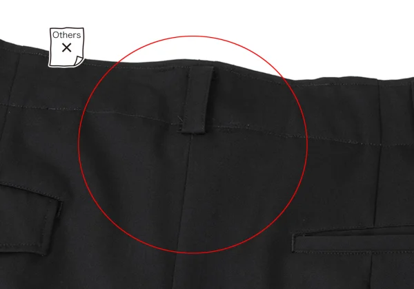 LQ Y's for men Wool Gaba Two Tuck Pants K-163256_017