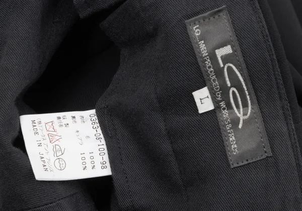 LQ Y's for men Wool Gaba Two Tuck Pants K-163256_020