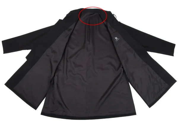 B Yohji Yamamoto Wool Gaba Long Chinese jacket K-163257_010