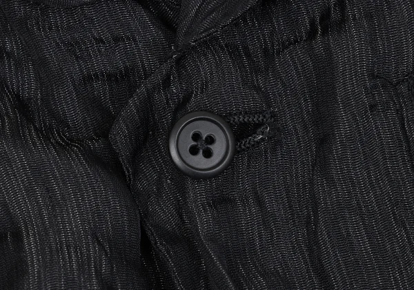 Yohji Yamamoto POUR HOMME Wrinkle Stripe Shawl Collar Vest K-163259_006