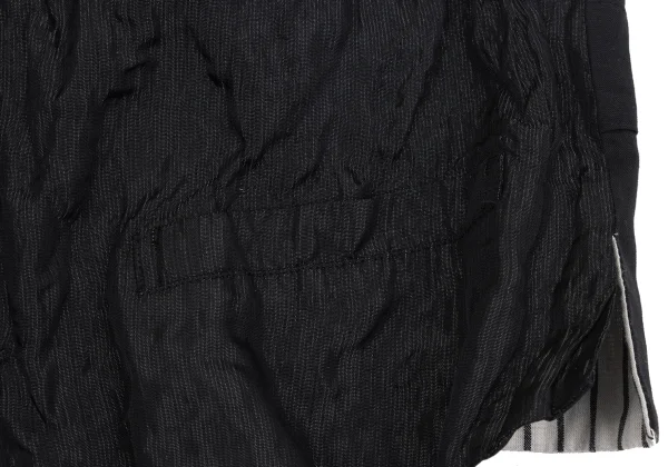 Yohji Yamamoto POUR HOMME Wrinkle Stripe Shawl Collar Vest K-163259_008