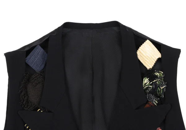 Yohji Yamamoto POUR HOMME Patchwork Vest K-163260_003