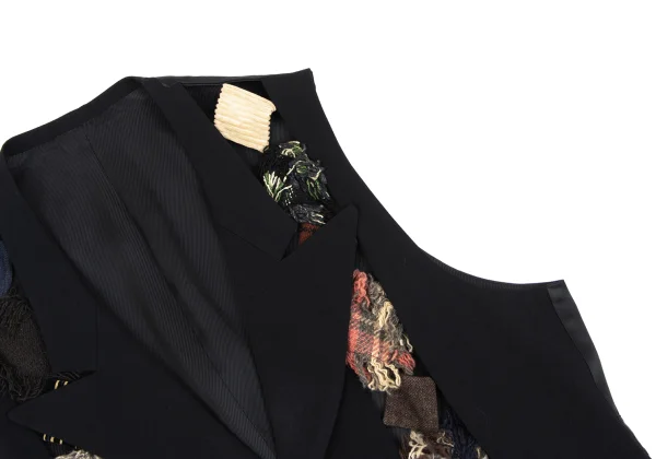 Yohji Yamamoto POUR HOMME Patchwork Vest K-163260_004
