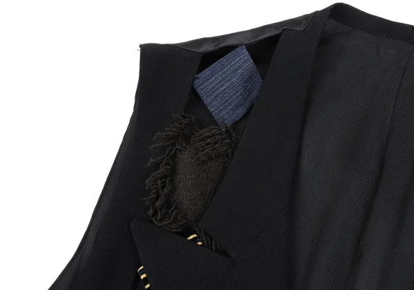 Yohji Yamamoto POUR HOMME Patchwork Vest K-163260_006