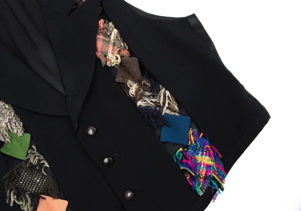 Yohji Yamamoto POUR HOMME Patchwork Vest K-163260_009