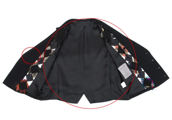 Yohji Yamamoto POUR HOMME Patchwork Vest K-163260_011