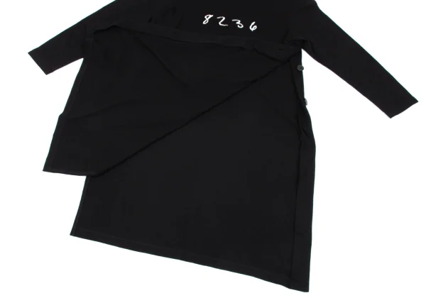 Yohji Yamamoto POUR HOMME Number Embroidery High Neck Long Tops K-163261_010