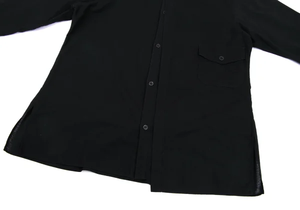 Yohji Yamamoto POUR HOMME Cotton Linen Half Layered Shirt K-163263_009
