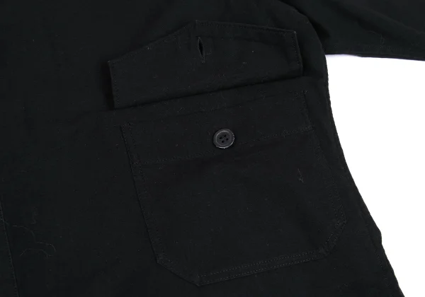 Yohji Yamamoto POUR HOMME Cotton Linen Half Layered Shirt K-163263_010