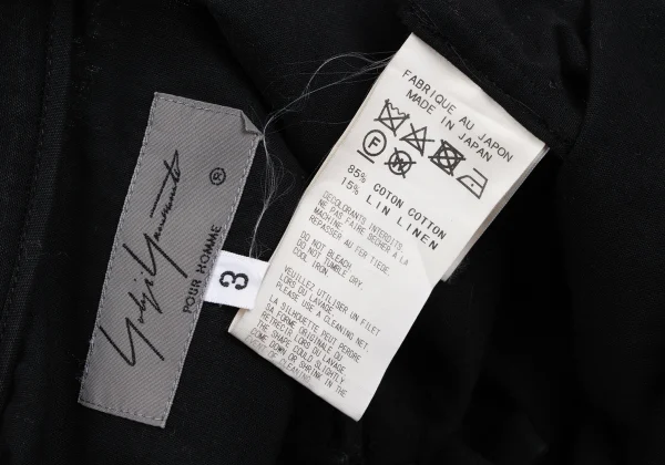 Yohji Yamamoto POUR HOMME Cotton Linen Half Layered Shirt K-163263_016