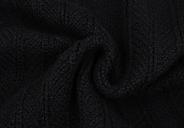 Yohji Yamamoto POUR HOMME Wool Blend Zip-up Knit Jacket K-163265_013