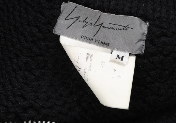 Yohji Yamamoto POUR HOMME Wool Blend Zip-up Knit Jacket K-163265_015